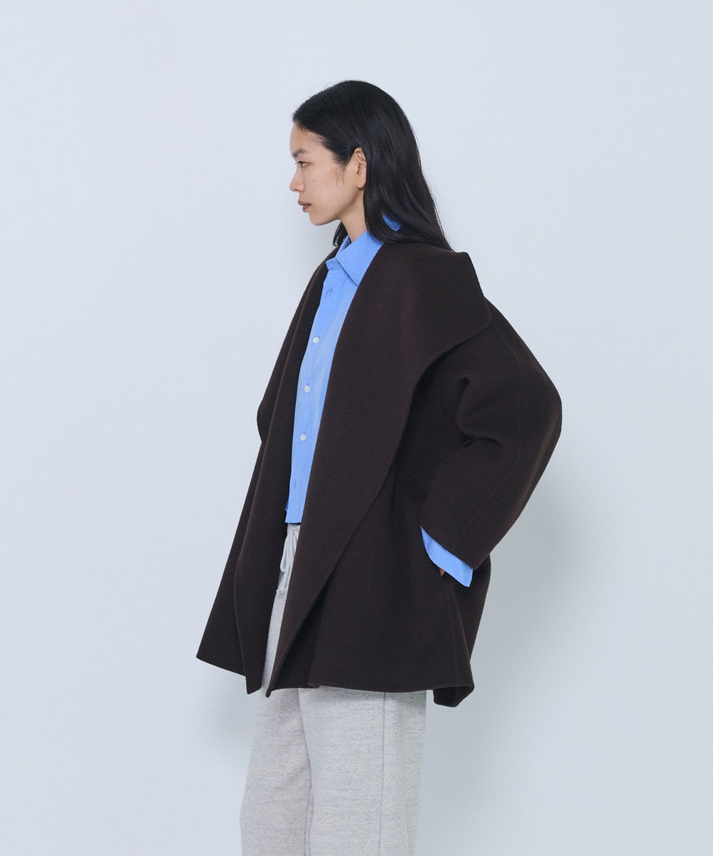 1er Arrondissement ショールコート ブラウン