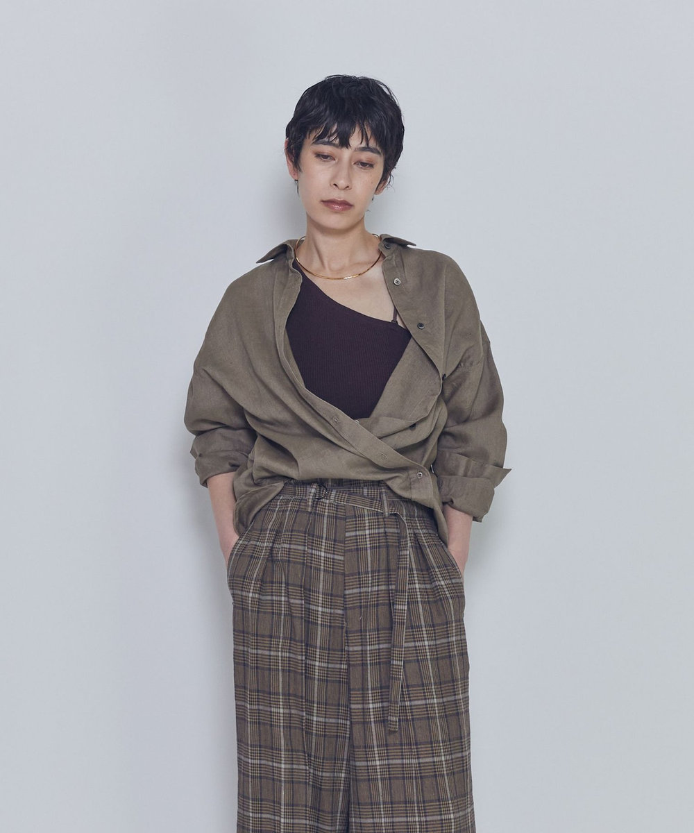 1er Arrondissement 【リニューアル】ウォッシュリネンシャツ ベージュ