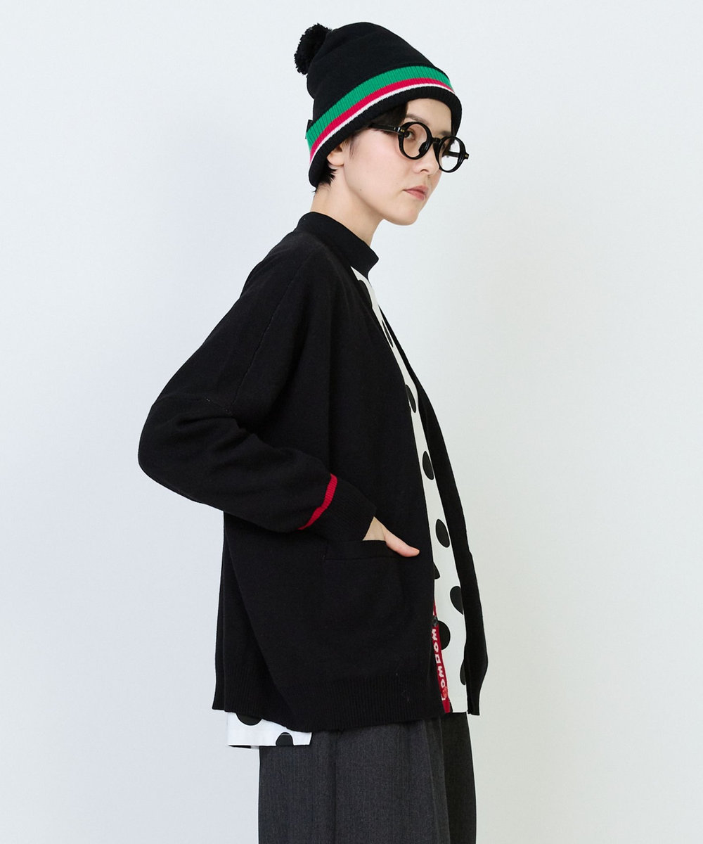 FRAPBOIS 《DOMDOMコラボ》カーディガン ブラック