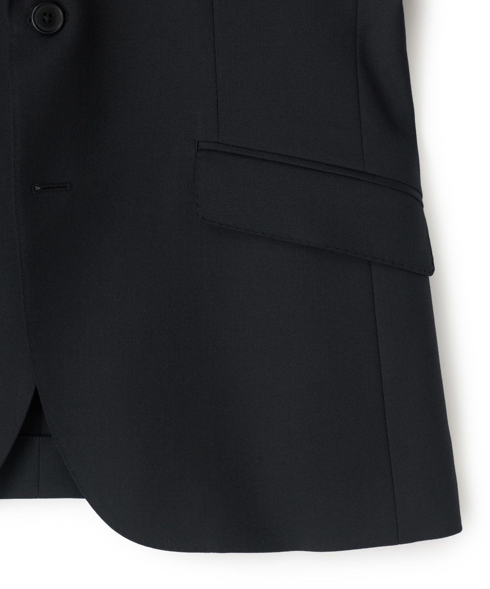 MEN'S BIGI ウールブレンド ブラックフォーマルスーツ＜ストレッチ＞ ブラック