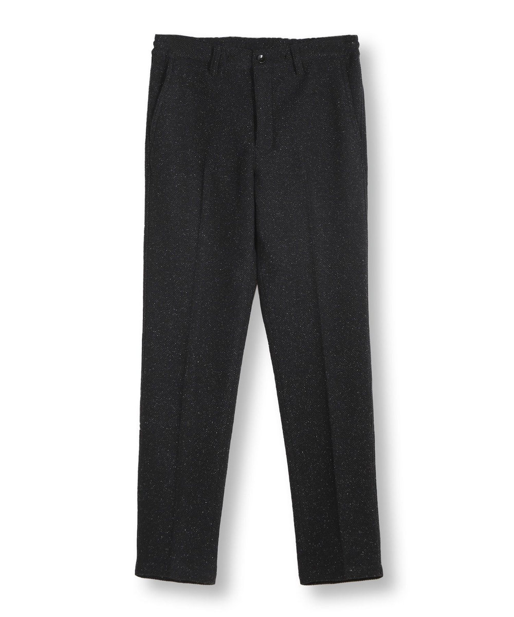 MEN'S BIGI シルクネップウール絡みイージーパンツ ブラック