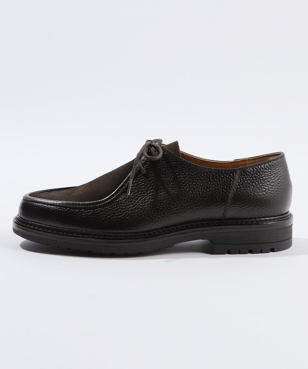 MEN'S BIGI 異素材コンビ レザーチロリアンシューズ ダークブラウン