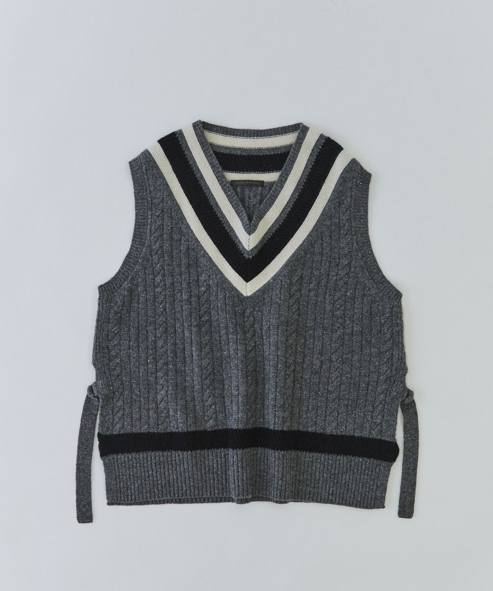 ADIEU TRISTESSE チルデンニットベスト グレー系その他