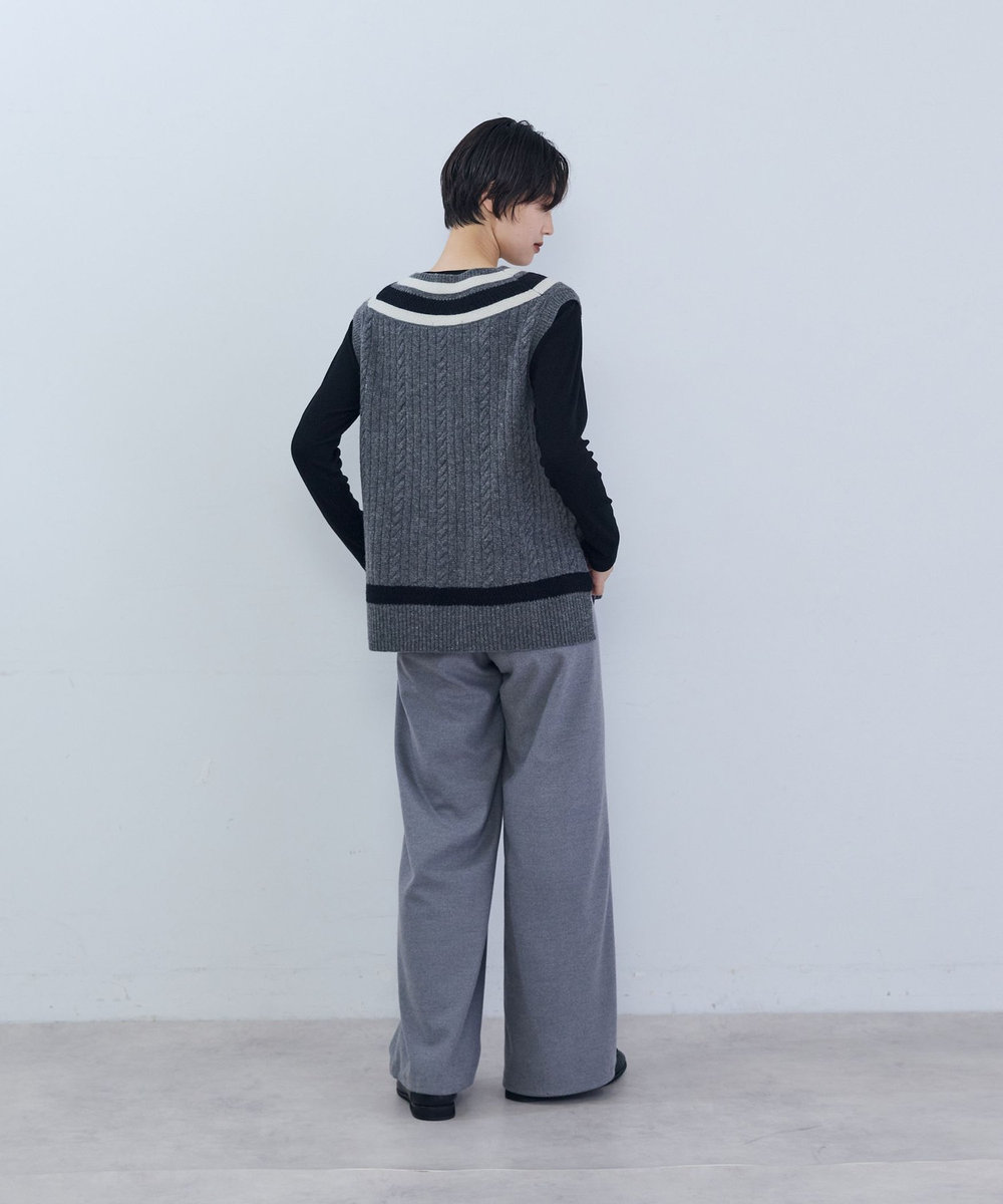 ADIEU TRISTESSE チルデンニットベスト グレー系その他