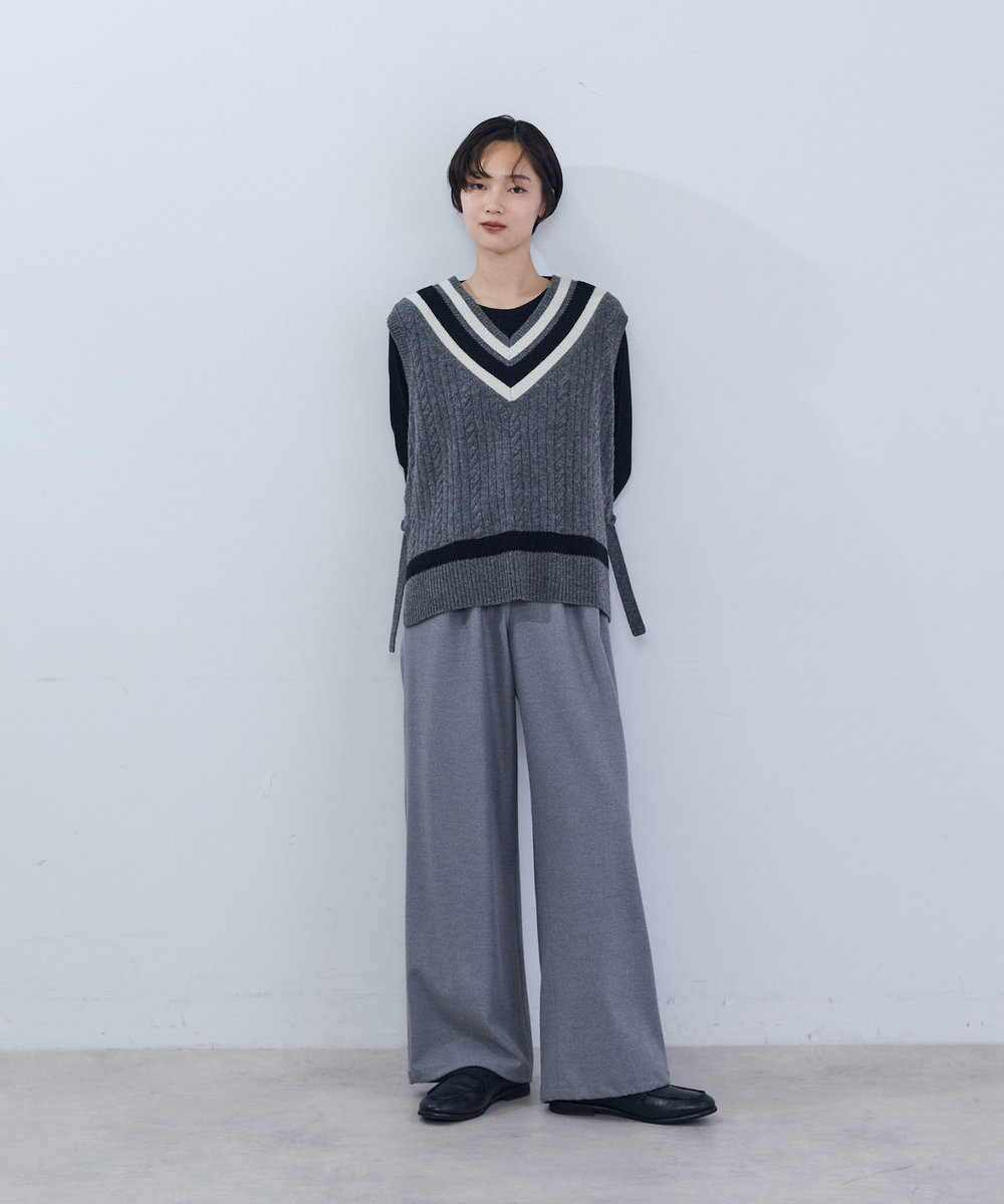 ADIEU TRISTESSE チルデンニットベスト グレー系その他