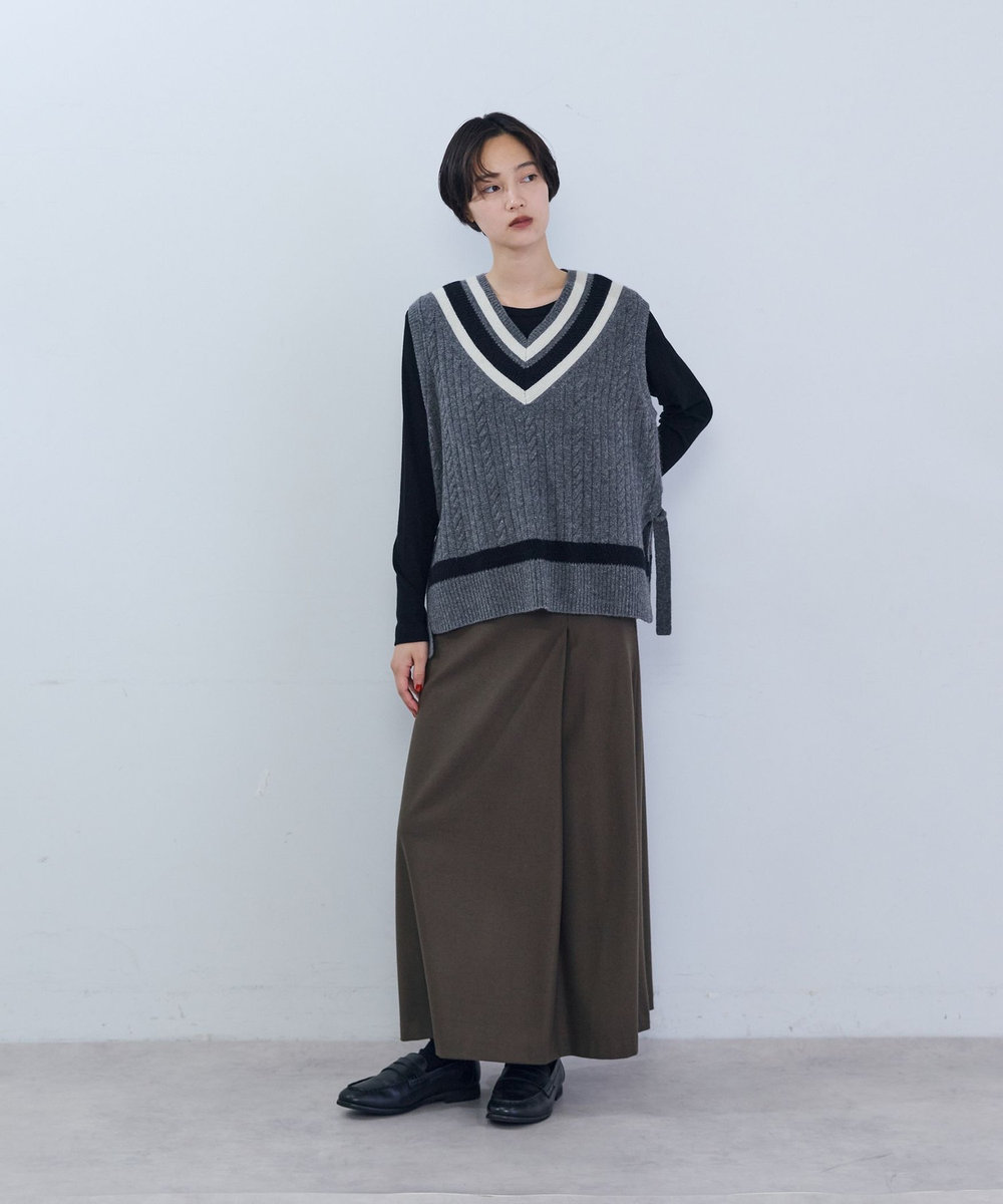 ADIEU TRISTESSE チルデンニットベスト グレー系その他