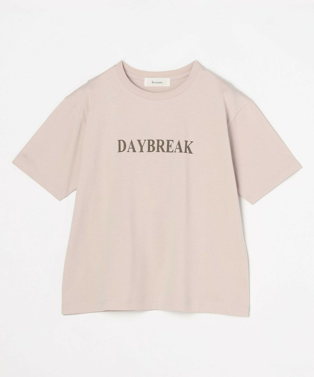 feerique feerique ロゴプリントTシャツ ピンク