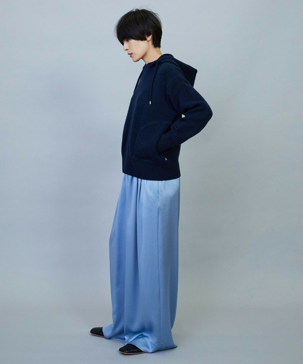 MOGA ANNUAL×MOGA　ウールカシミヤニットパーカー ネイビー