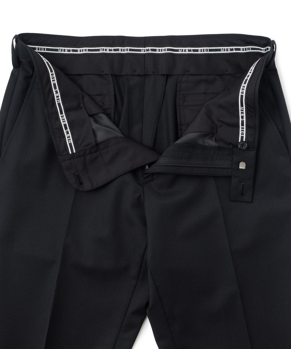 MEN'S BIGI ウールブレンド ブラックフォーマルスーツ＜ストレッチ＞ ブラック