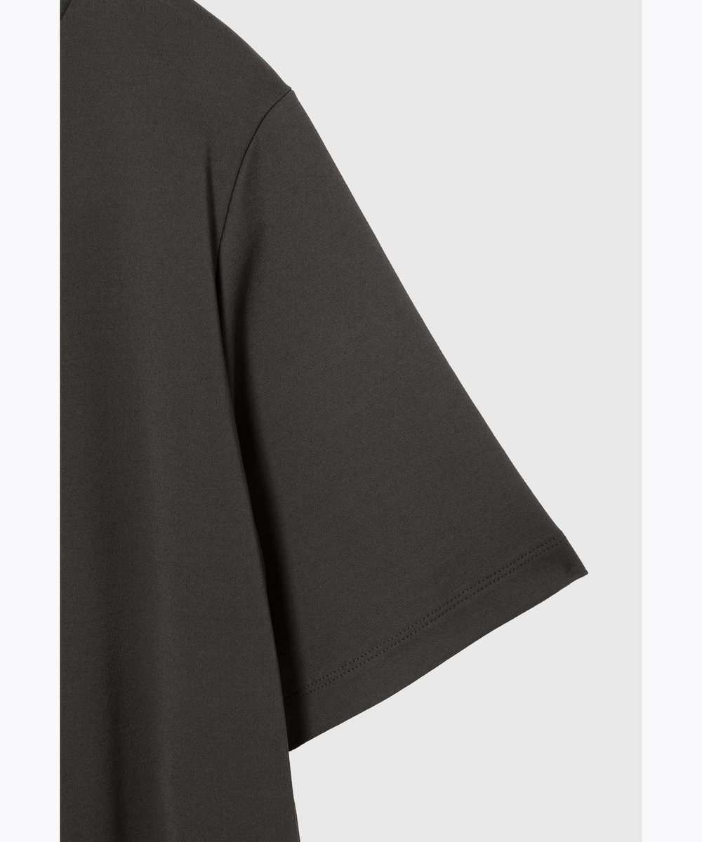 DÉPAREILLÉ SMOOTH JERSEY SHORT SLEEVE DRESS / スムースジャージーショートスリーブドレス ブラウン