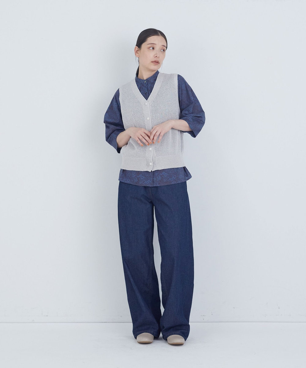 ADIEU TRISTESSE 6.8ozデニムパンツ インディゴブルー