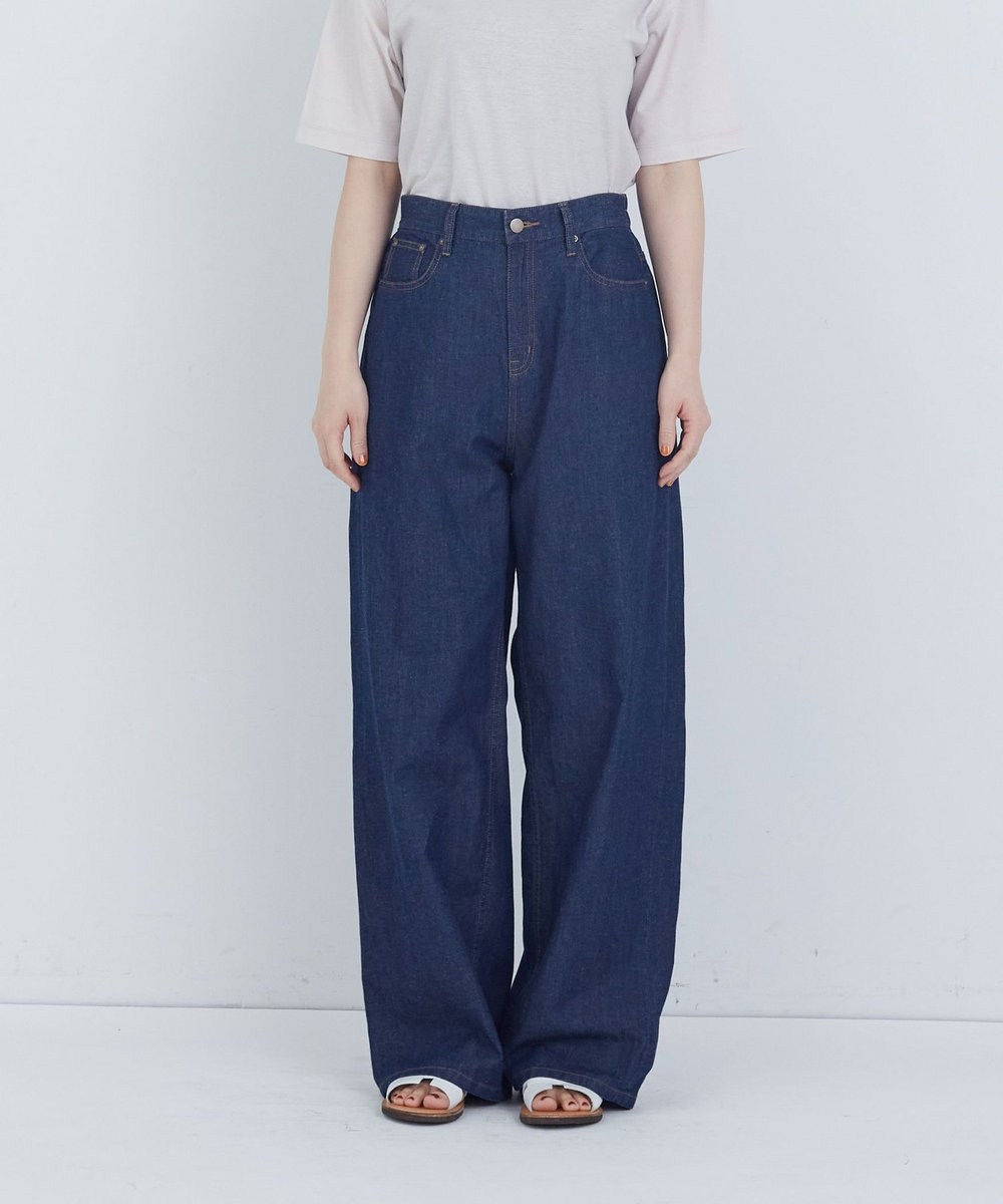 ADIEU TRISTESSE 6.8ozデニムパンツ インディゴブルー