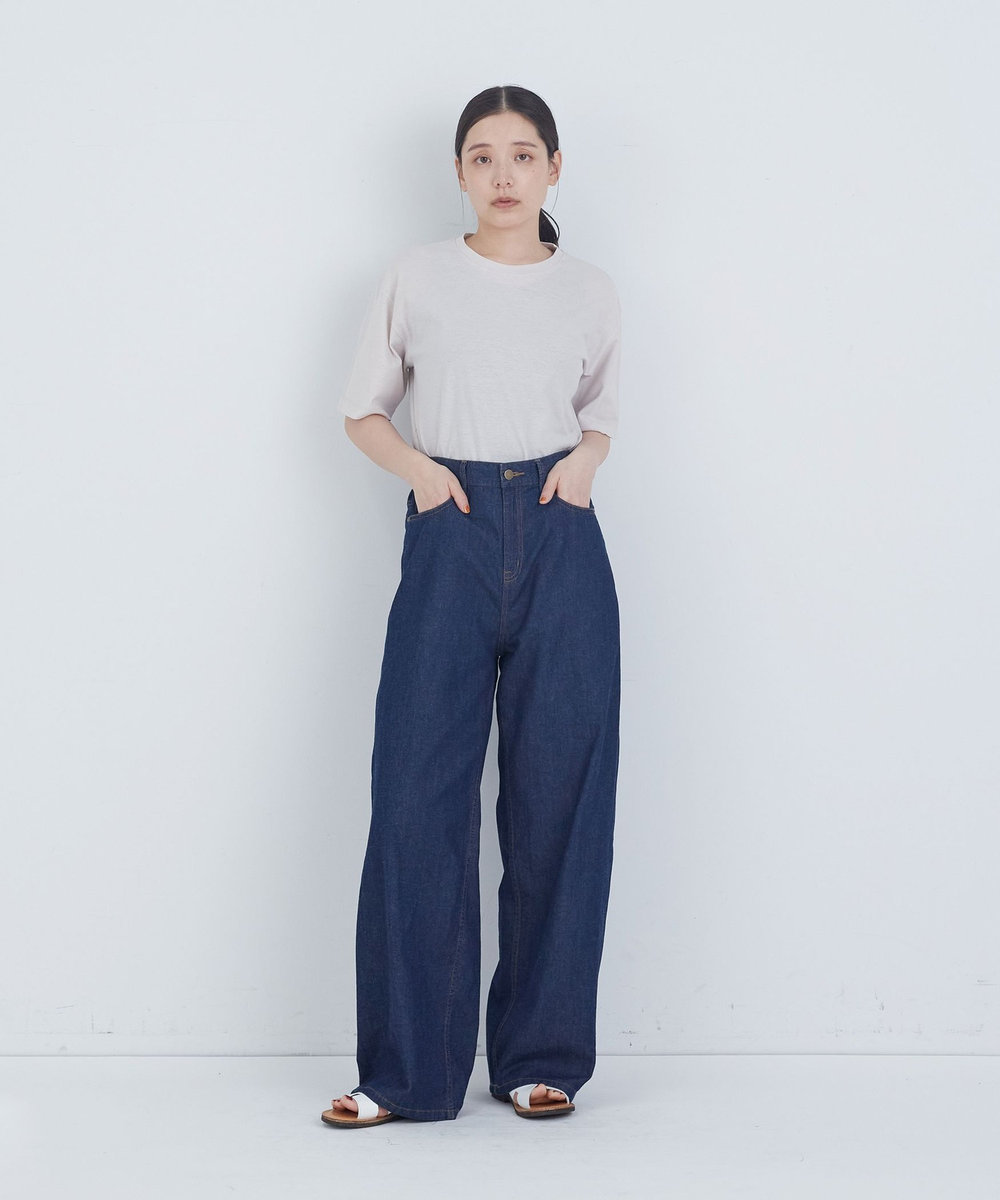 ADIEU TRISTESSE 6.8ozデニムパンツ インディゴブルー
