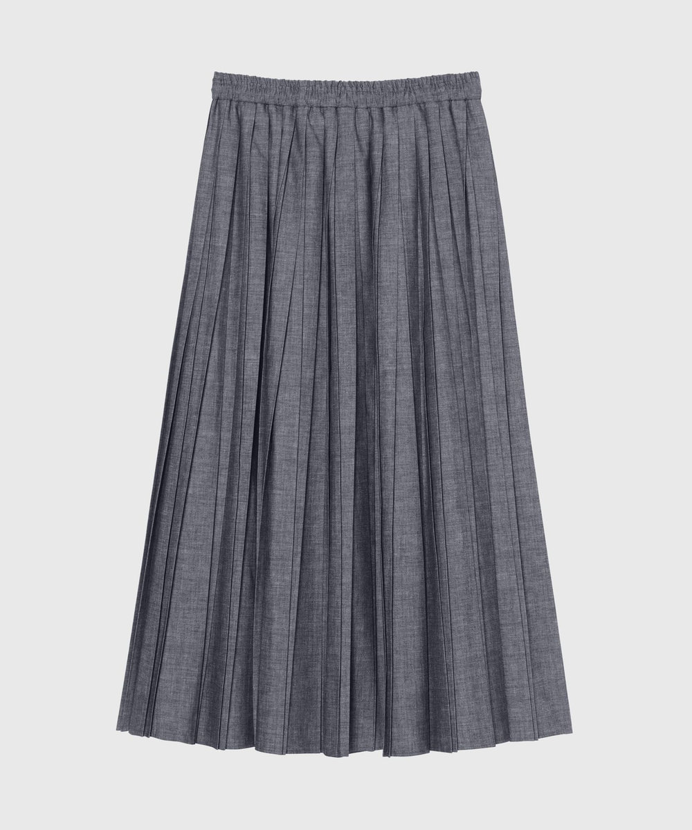 DÉPAREILLÉ 4.5OZ DENIM PLEATS SKIRT / 4.5OZ デニムプリーツスカート インディゴブルー