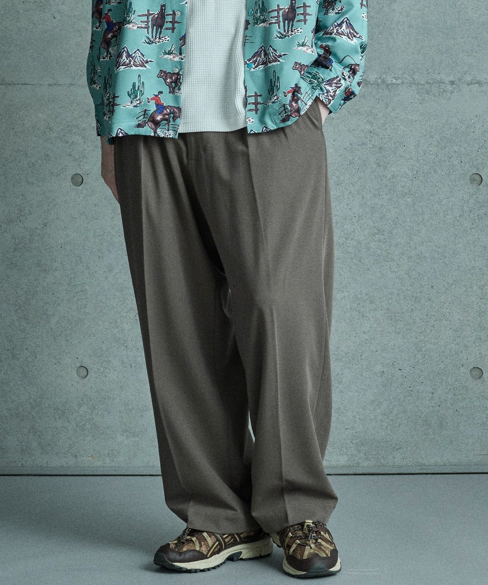 MEN'S BIGI セミワイドスラックス グレー系その他