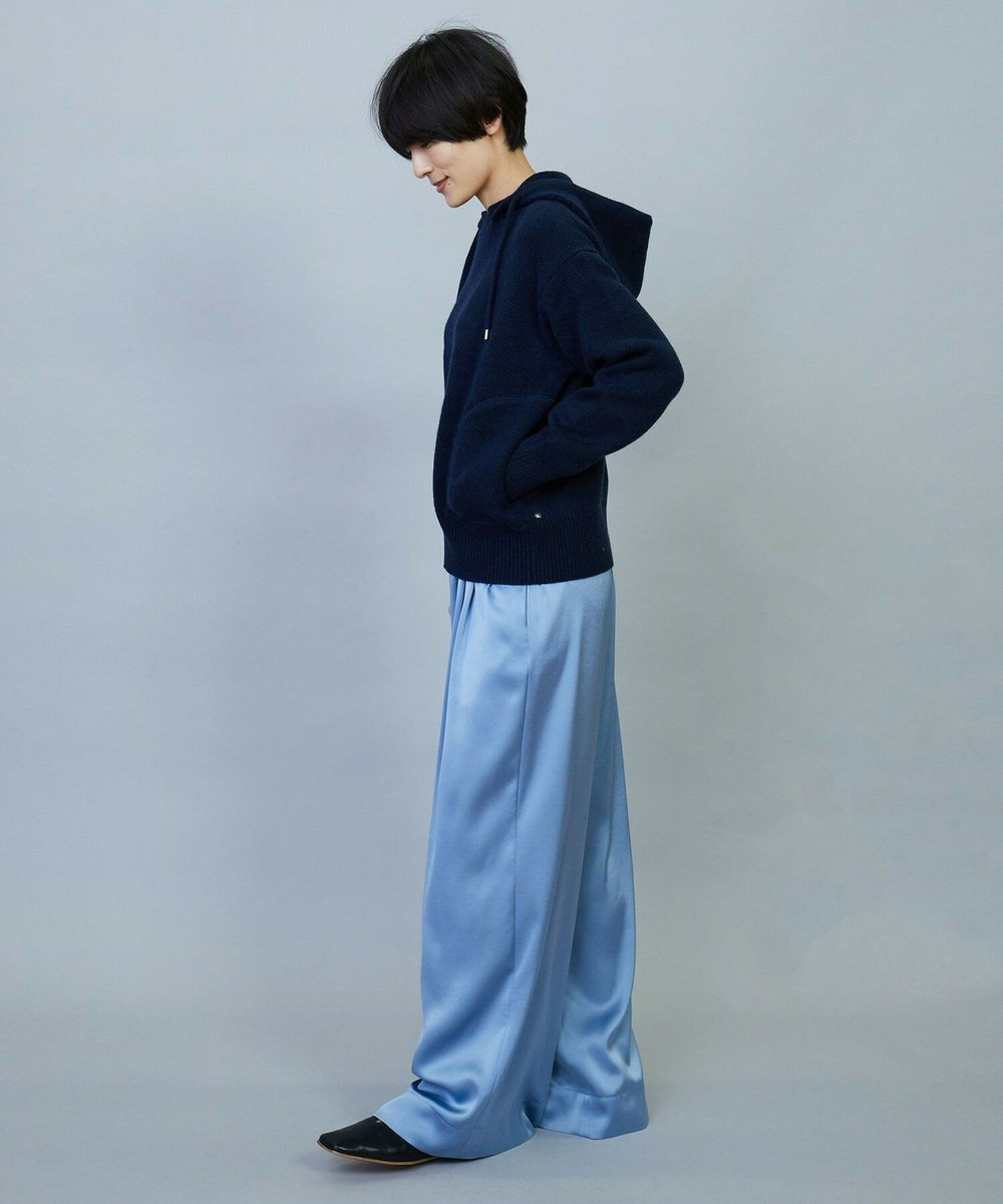 MOGA ANNUAL×MOGA　ウールカシミヤニットパーカー ネイビー