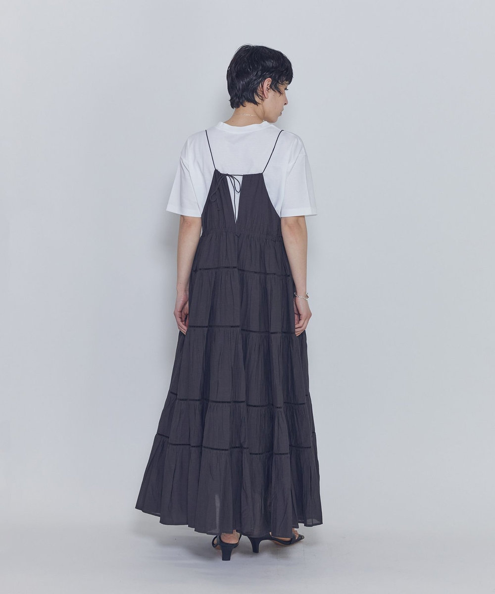 1er Arrondissement 【WEB限定】＜normment（ノーメント）＞ティアードドレス ブラウン