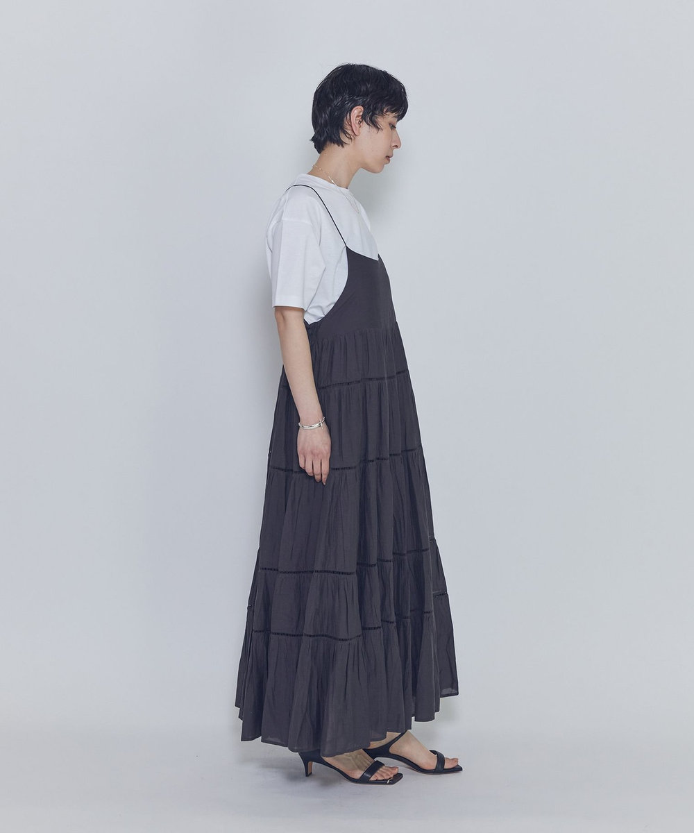 1er Arrondissement 【WEB限定】＜normment（ノーメント）＞ティアードドレス ブラウン