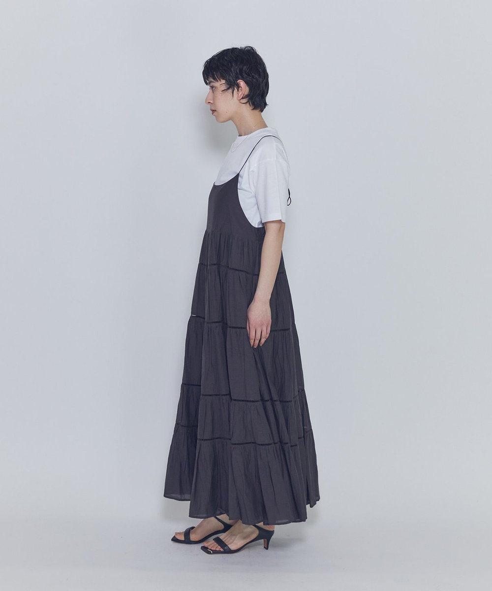 1er Arrondissement 【WEB限定】＜normment（ノーメント）＞ティアードドレス ブラウン
