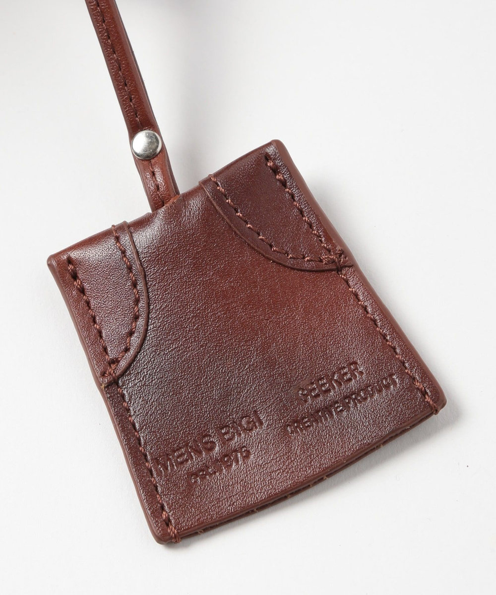 MEN'S BIGI 【SEEKER/シーカー】別注 ムラレザーミニショルダーバッグ キャメル