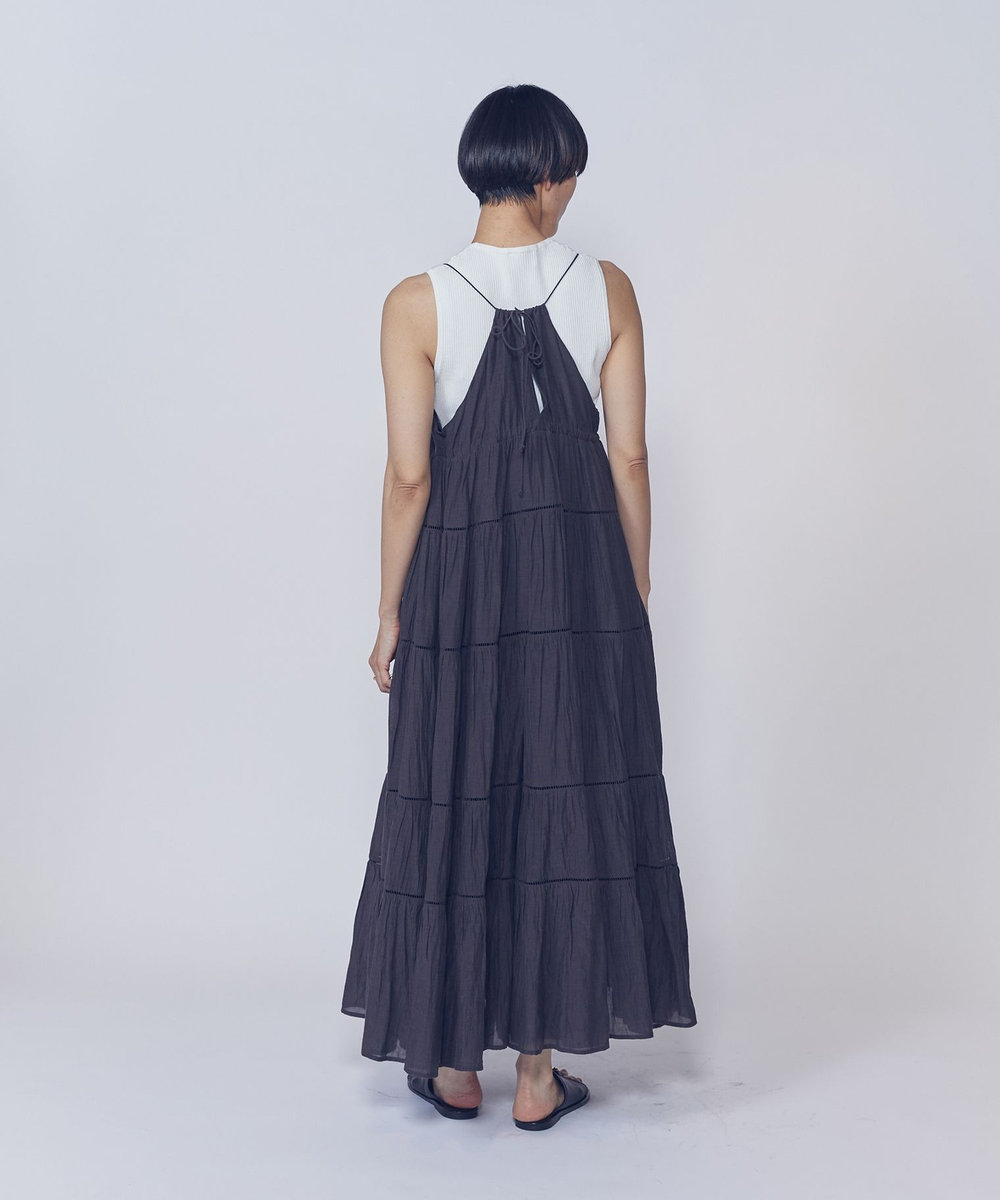 1er Arrondissement 【WEB限定】＜normment（ノーメント）＞ティアードドレス ブラウン
