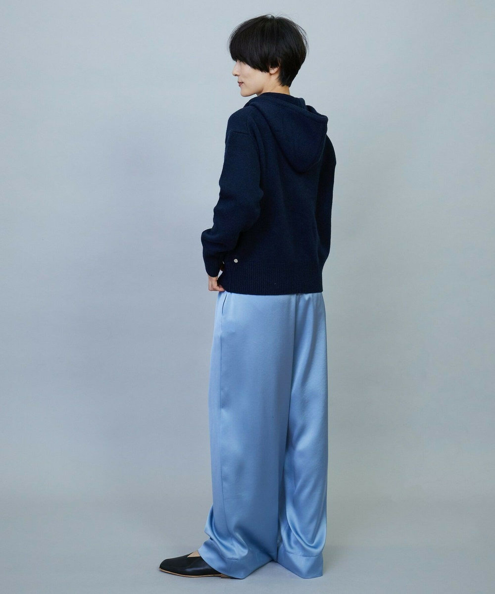 MOGA ANNUAL×MOGA　ウールカシミヤニットパーカー ネイビー