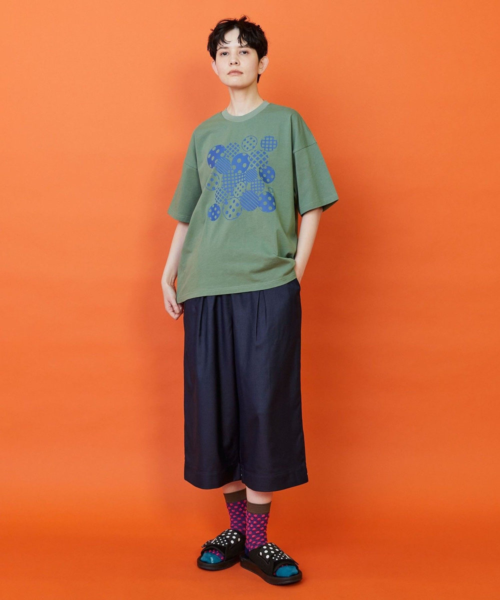 FRAPBOIS フォームドットＴシャツ グリーン
