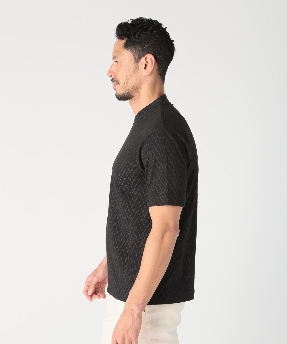 MEN'S BIGI リンクスジャガードVネックTEE ブラック
