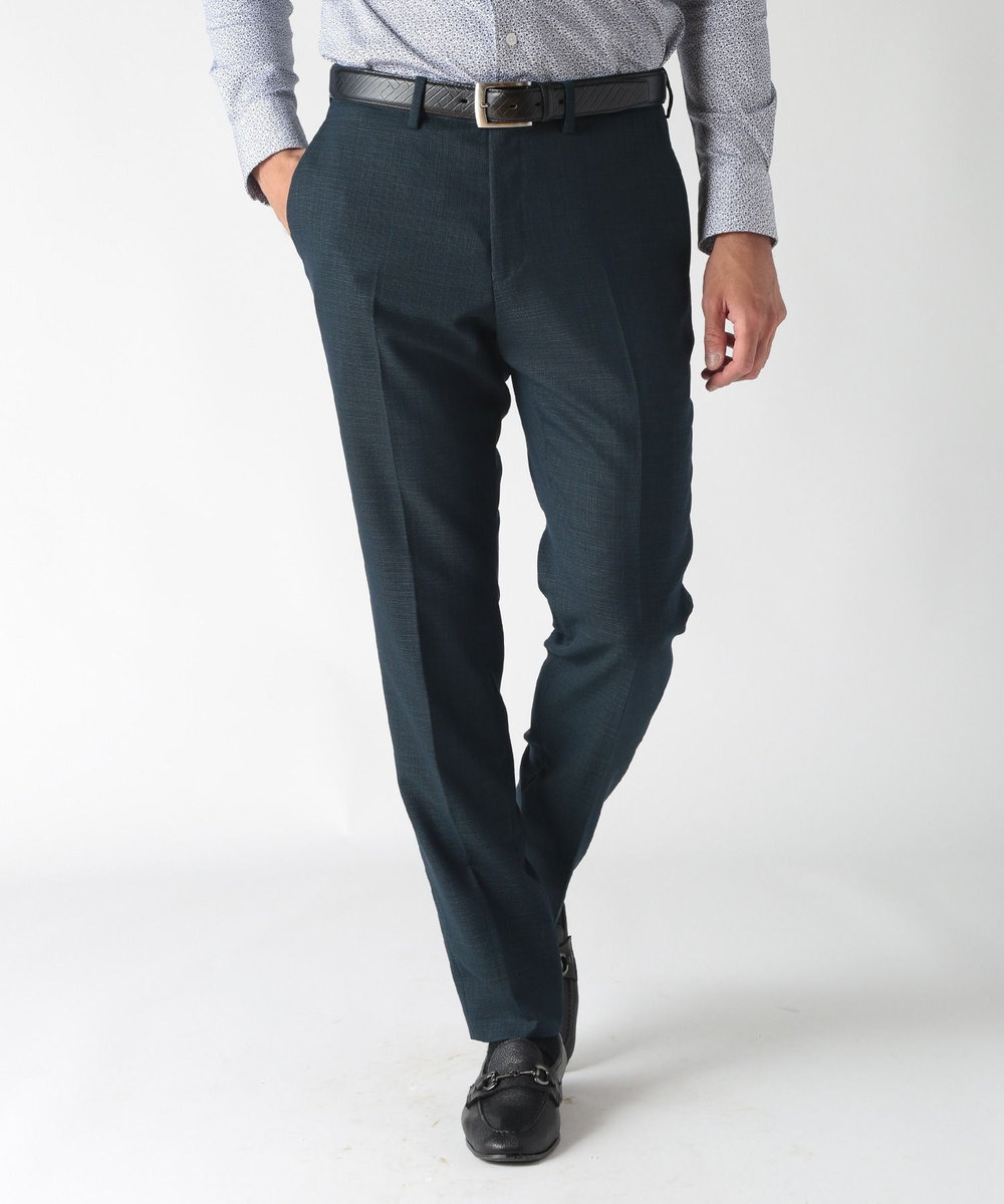 MEN'S BIGI 【ACTIVE TAILOR】ミックスヤーンスラックス グリーン