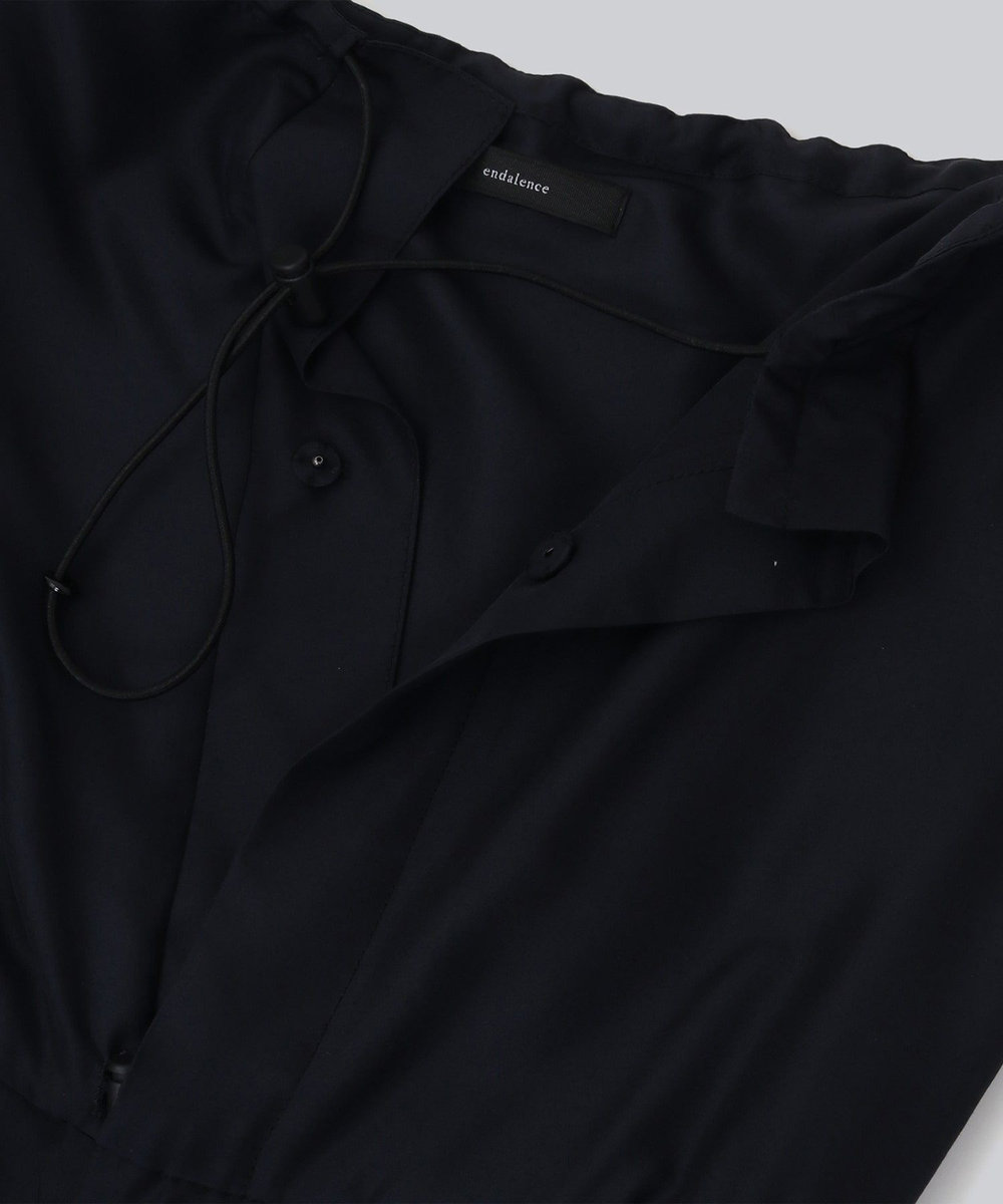 endalence シルクオーバーオール ネイビー