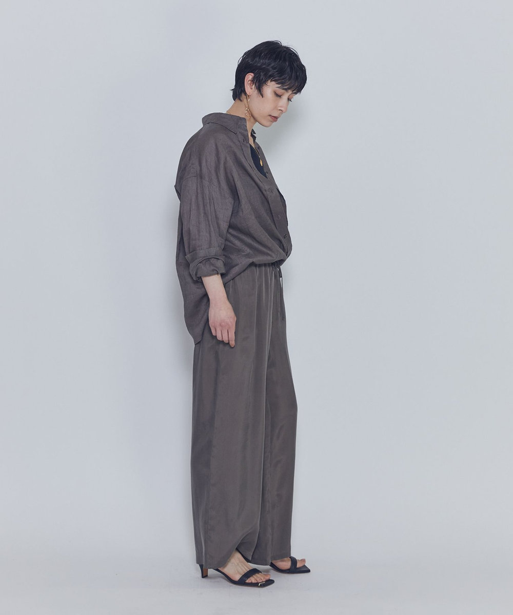 1er Arrondissement 60リネンシャツ カーキ