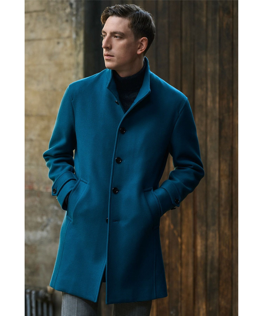 MEN'S BIGI 【Bellandi/べランディ】スタンドカラーコート ブルー系その他