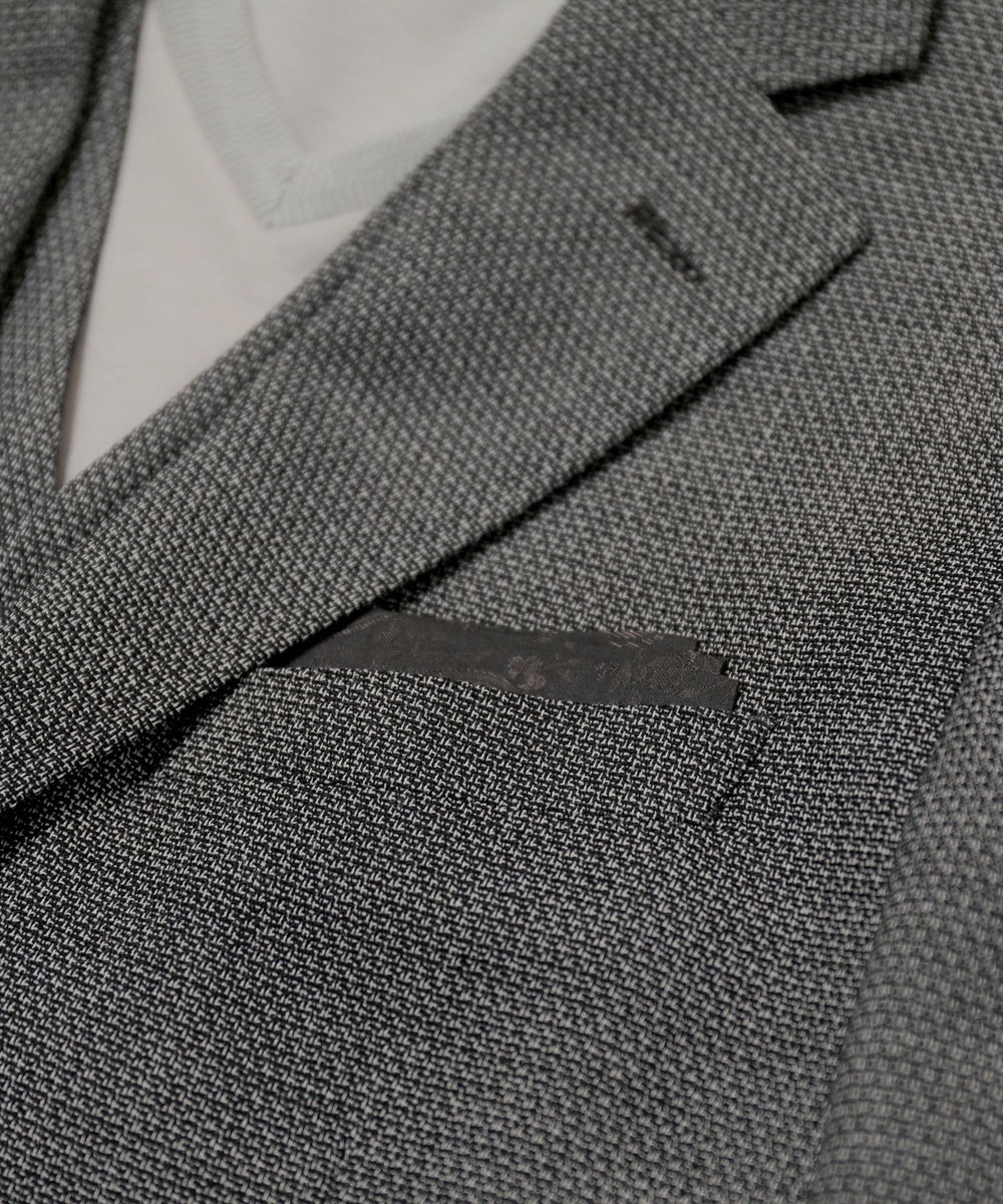 MEN'S BIGI ドビーメッシュジャケット　original fabric made by japan グレー