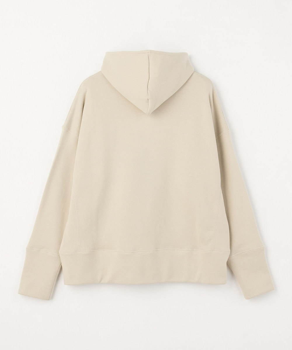 LOISIR 度詰め裏毛ジップフーディ アイボリー