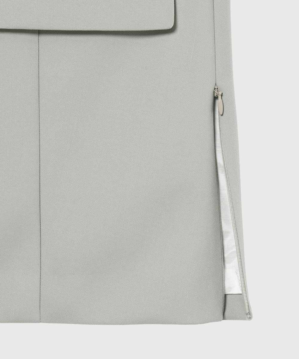 DÉPAREILLÉ WOOL NYLON GABARDINE GILET / ウールナイロンギャバジンジレ グレイッシュベージュ