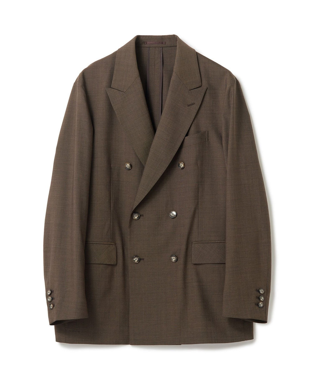 MEN'S BIGI 【MARLANE/マルラーネ】ウールシャンブレー リラックスフィットジャケット ブラウン