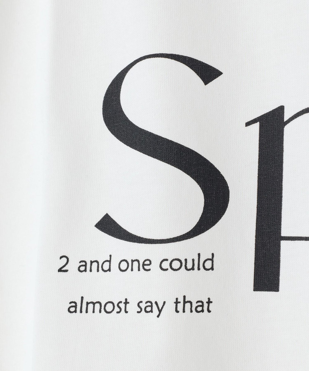 NOWADAYS ドライタッチコットンロゴTシャツ ホワイト系その他