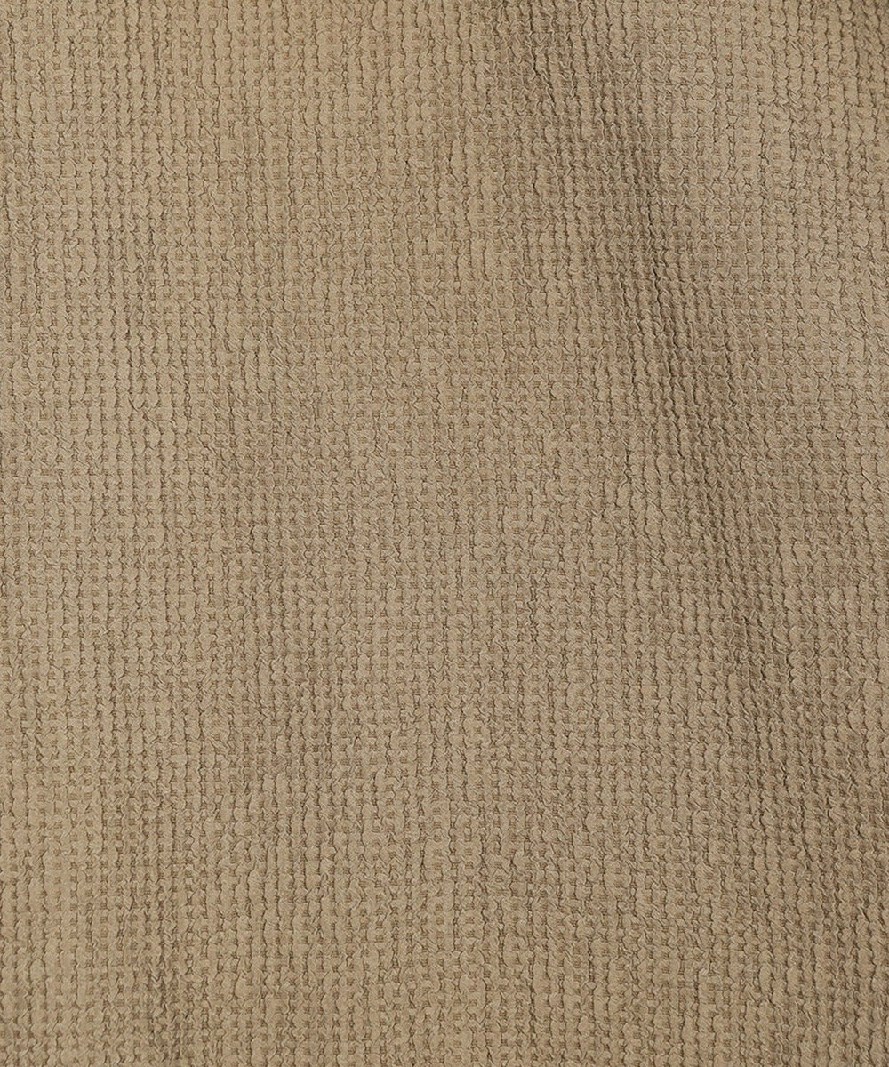 MEN'S BIGI ワッフルシアサッカー素材カーディガン ベージュ