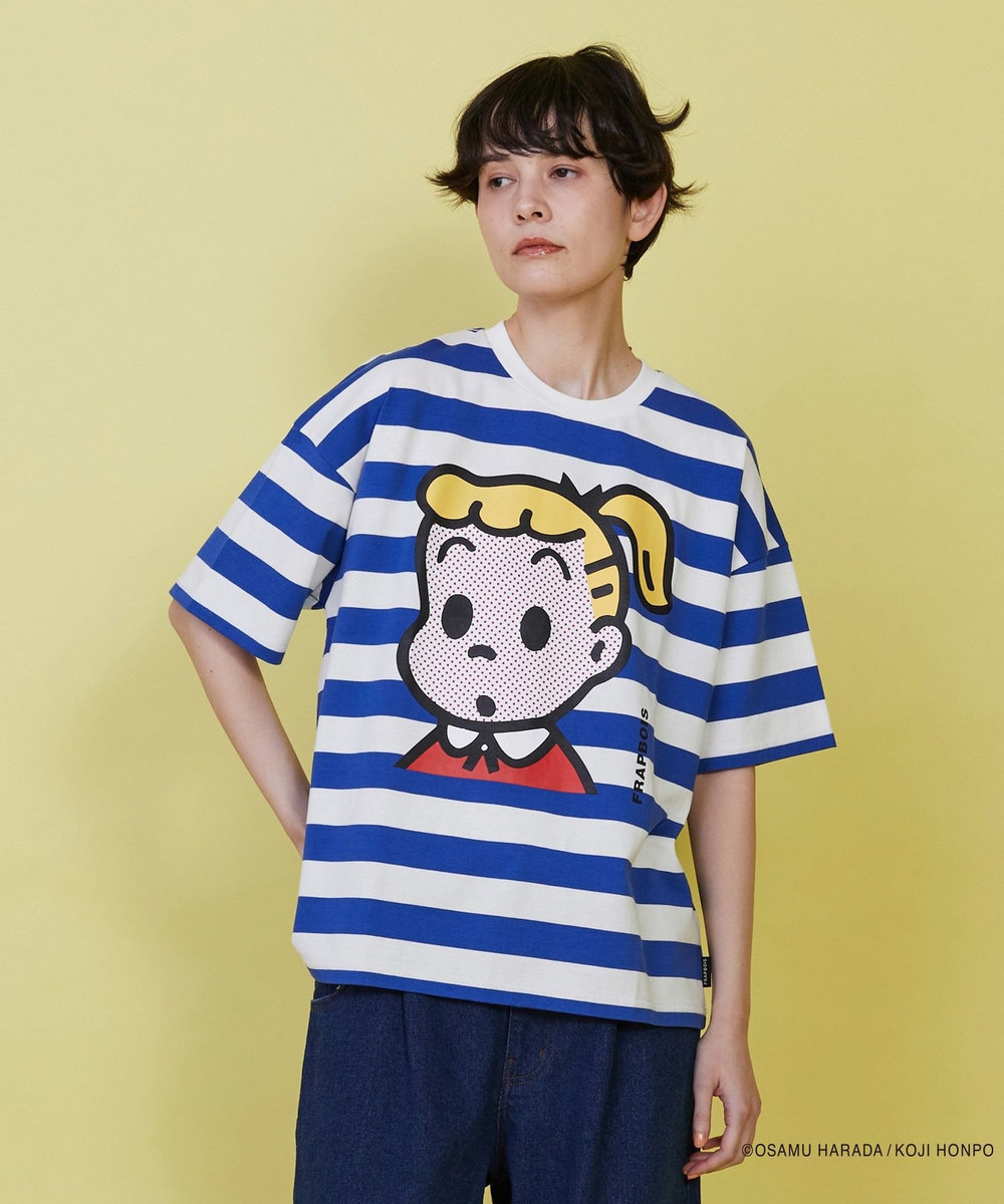 FRAPBOIS OSAMU GOODS フェイスT ブルー