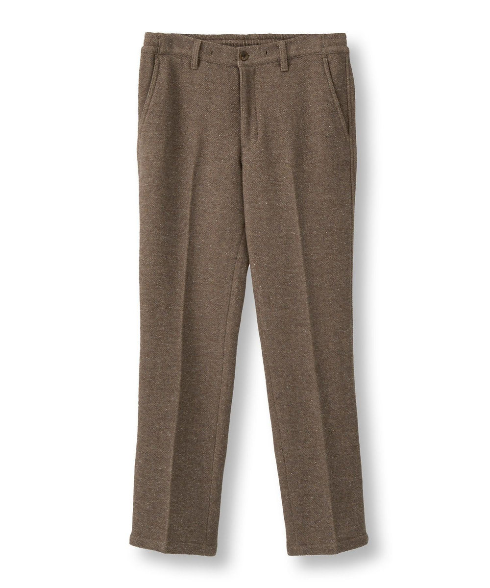MEN'S BIGI シルクネップウール絡みイージーパンツ ベージュ