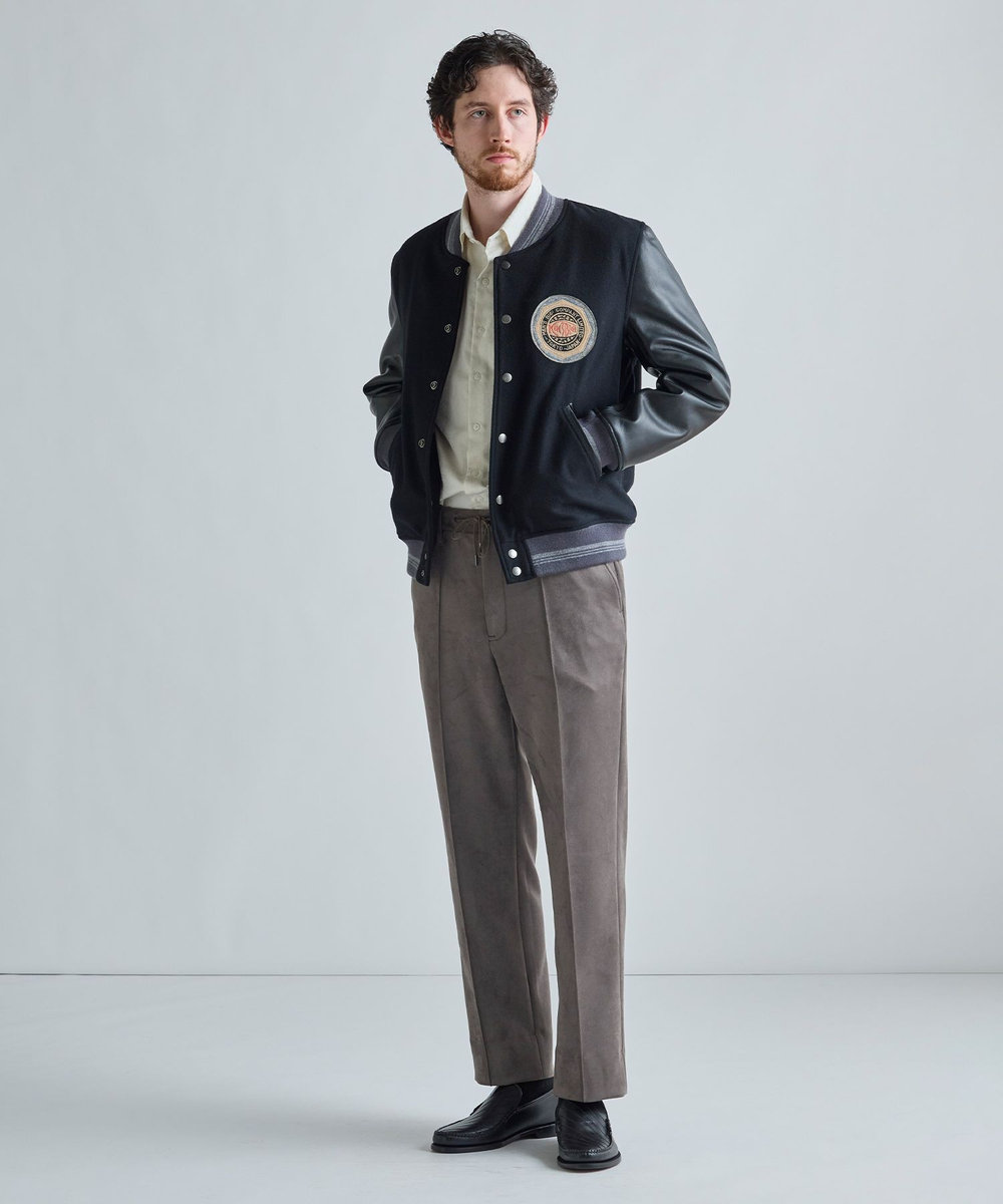 MEN'S BIGI 1985 MODEL Super 140's STADIUM JUMPER ブラック