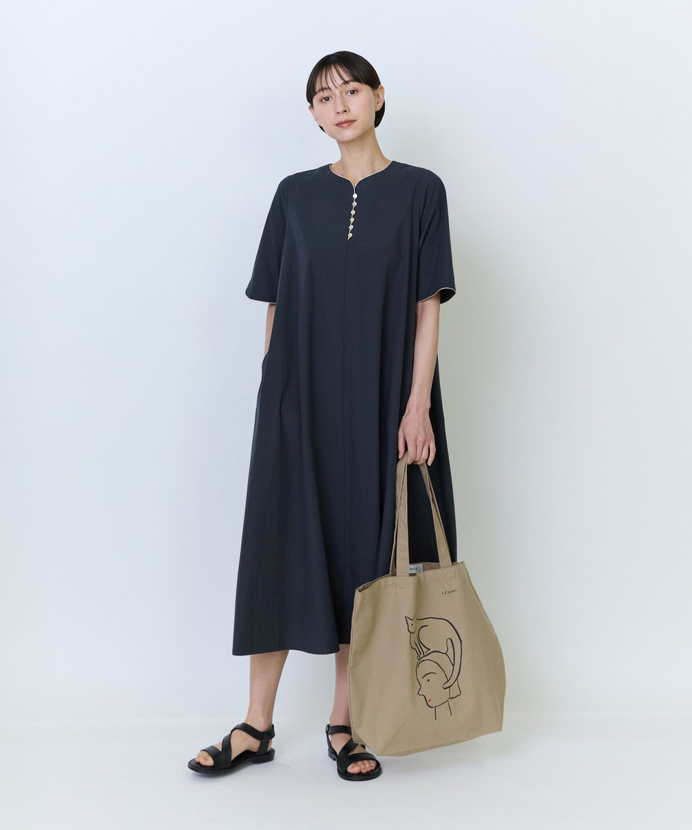 LOISIR 【アーティストコラボ】LOISIR×塩川いづみ イラストプリントトートバッグ ベージュ