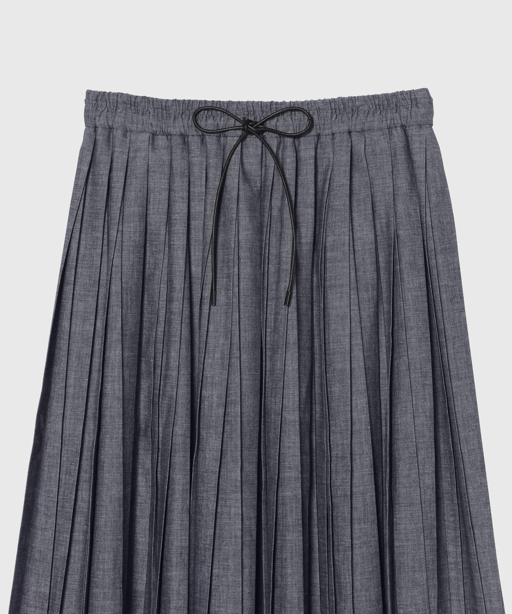 DÉPAREILLÉ 4.5OZ DENIM PLEATS SKIRT / 4.5OZ デニムプリーツスカート インディゴブルー