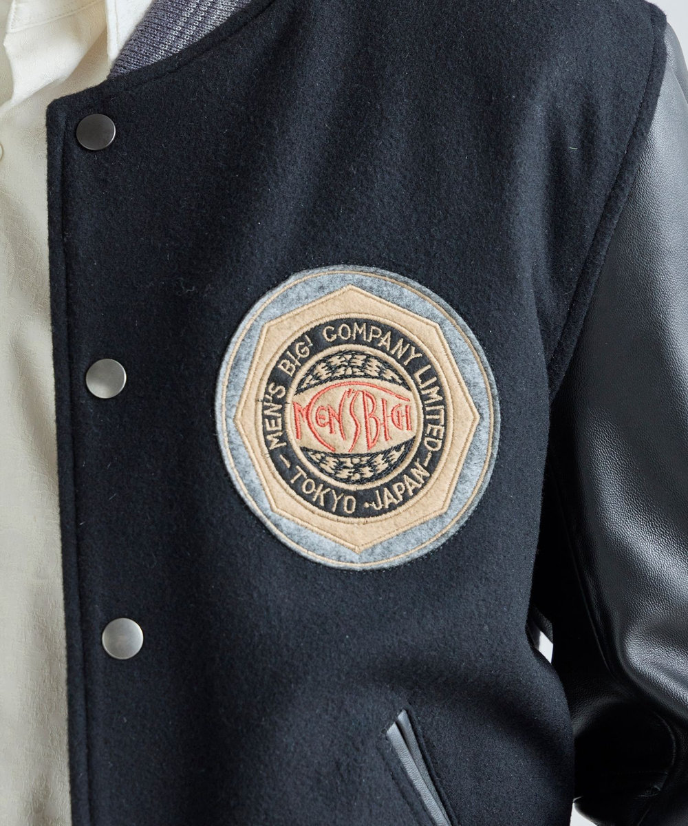 MEN'S BIGI 1985 MODEL Super 140's STADIUM JUMPER ブラック
