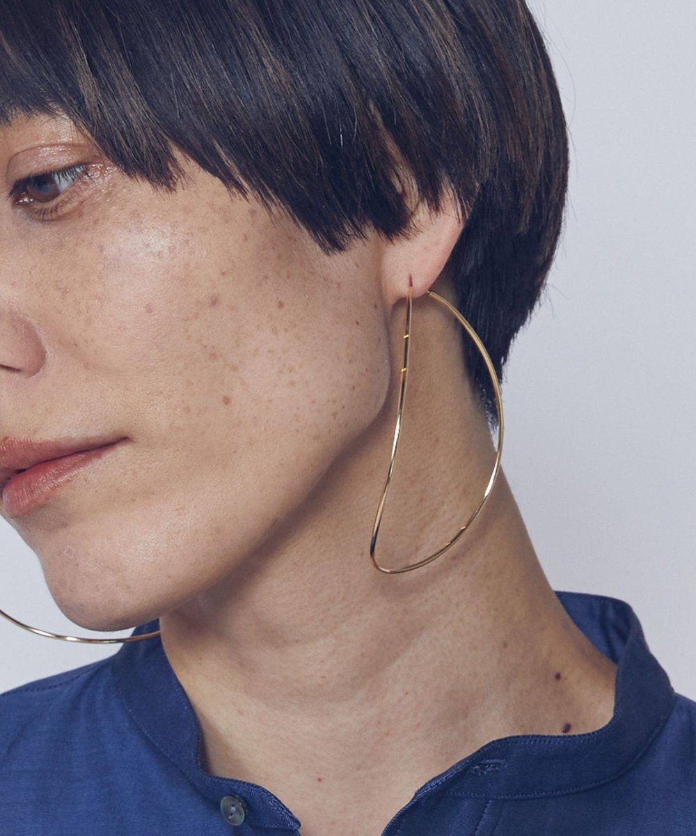 1er Arrondissement ＜BAR JEWERY（バー ジュエリー）＞"SIL HOUETTE"ピアス（両耳） ゴールド