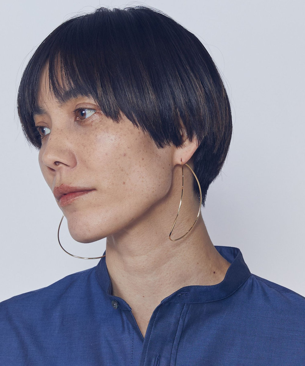1er Arrondissement ＜BAR JEWERY（バー ジュエリー）＞"SIL HOUETTE"ピアス（両耳） ゴールド