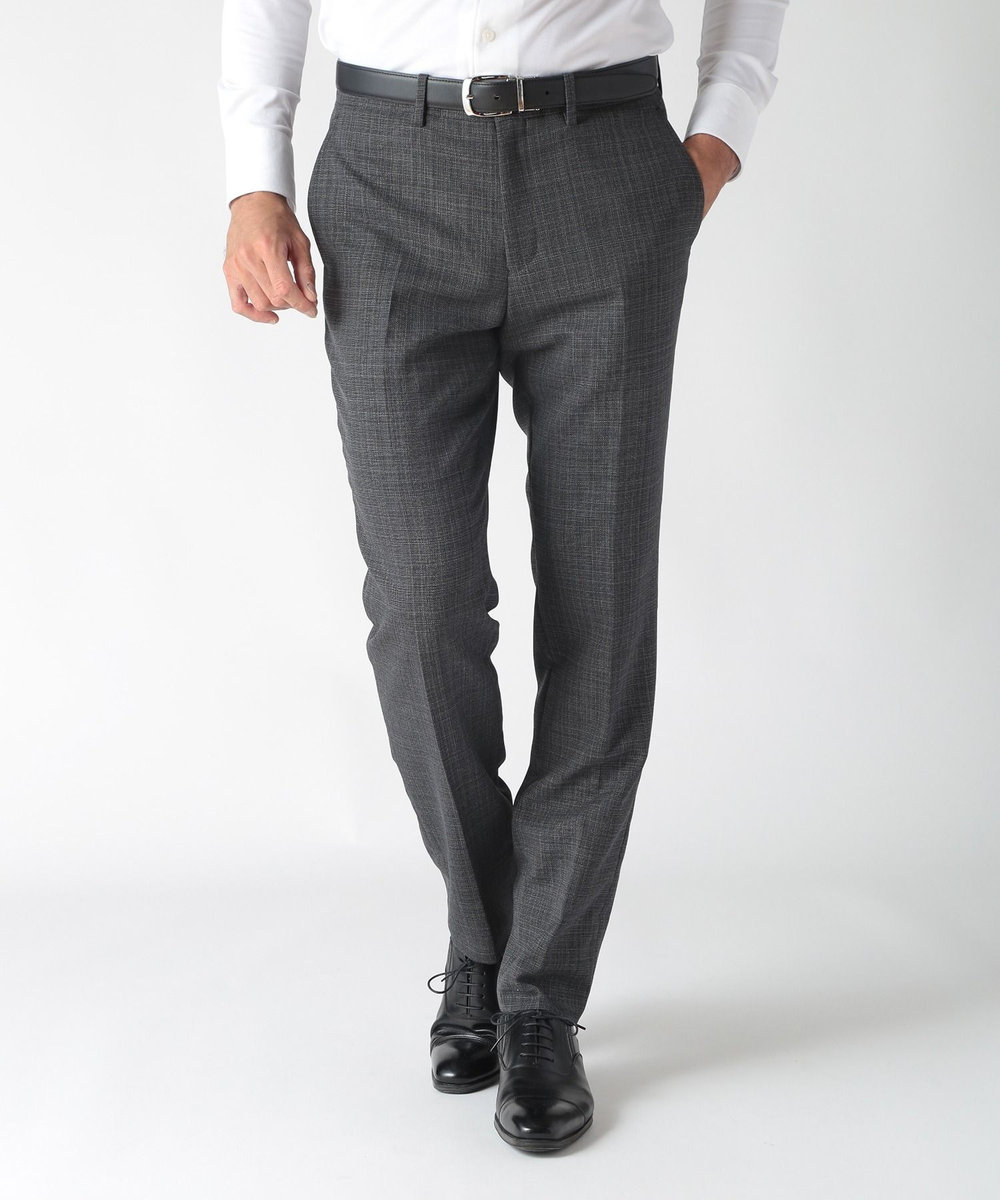 MEN'S BIGI 【ACTIVE TAILOR】ミックスヤーンスラックス グレー