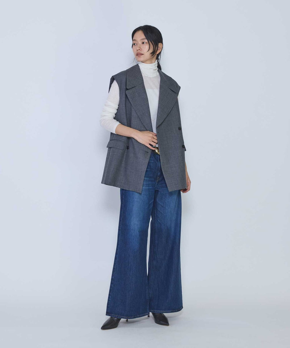 1er Arrondissement ＜upper hights / アッパーハイツ＞"THE AUDREY"デニムパンツ ブルー