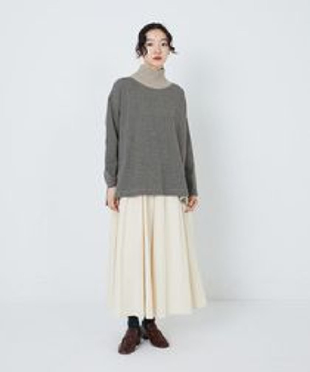 congés payés ADIEU TRISTESSE ポンチリブカラープルオーバー グレー系その他