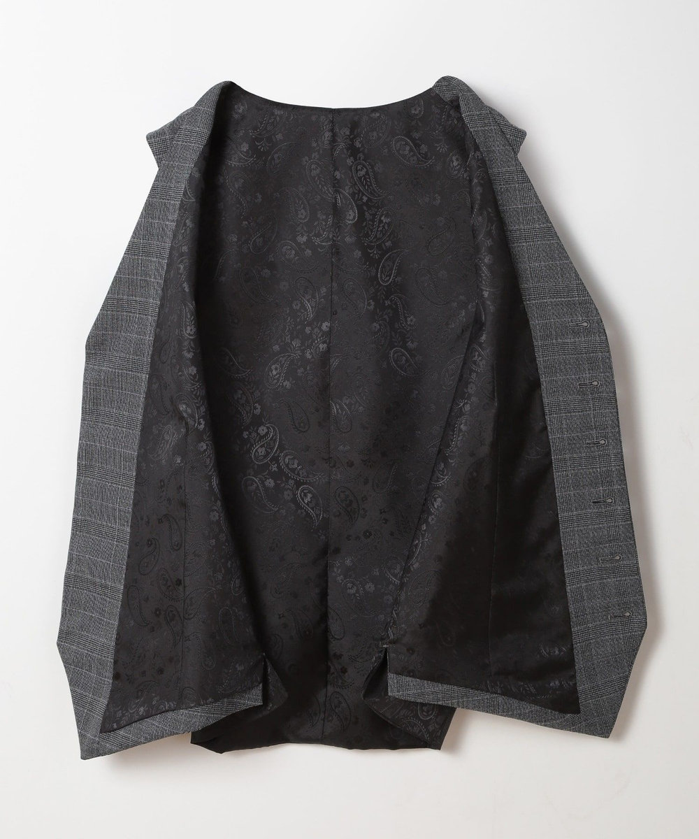 MEN'S BIGI ウールメランジグレンチェックベスト＜セットアップ＞ グレー
